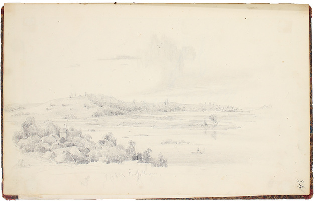 Штернберг Василий Иванович. Альбом рисунков с пейзажами, портретами и набросками 